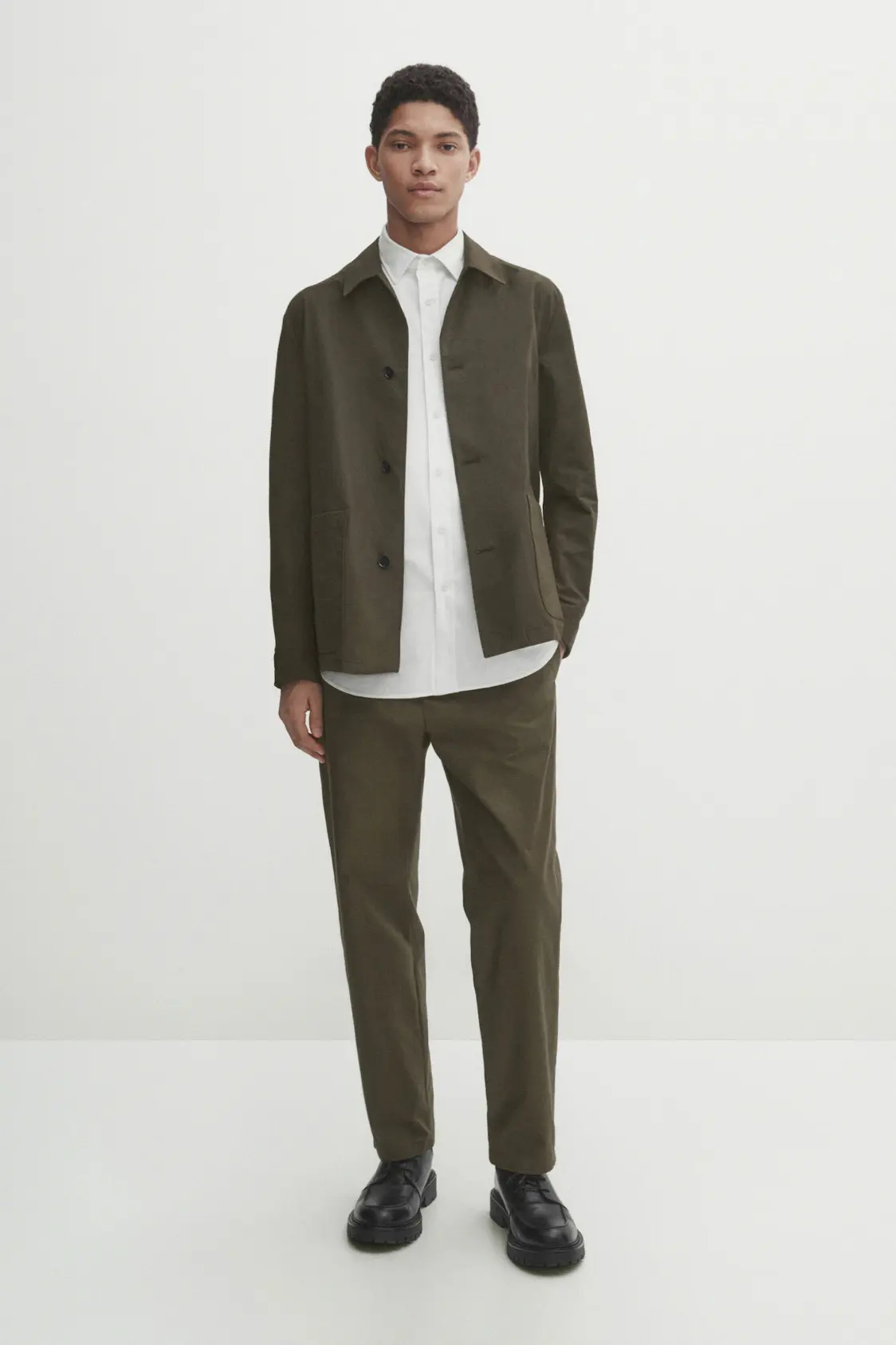 Square Neck Front Button White Maxi Dress - Image 2