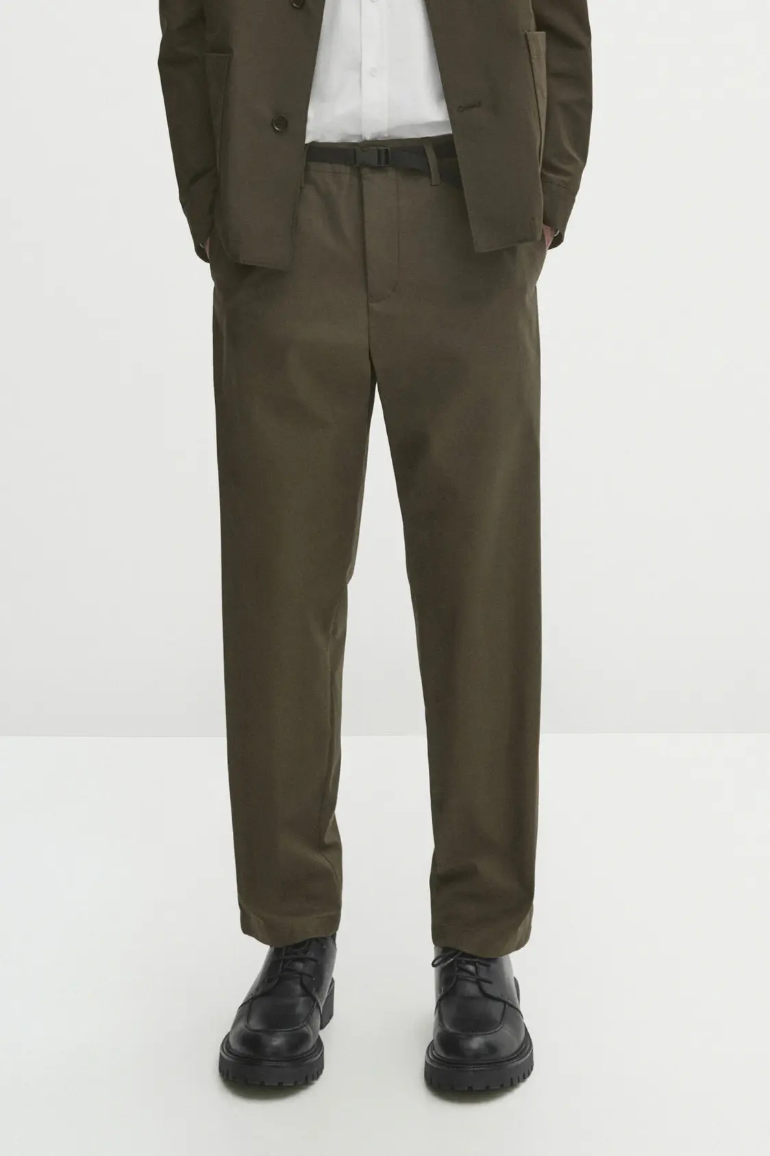 Square Neck Front Button White Maxi Dress - Image 3